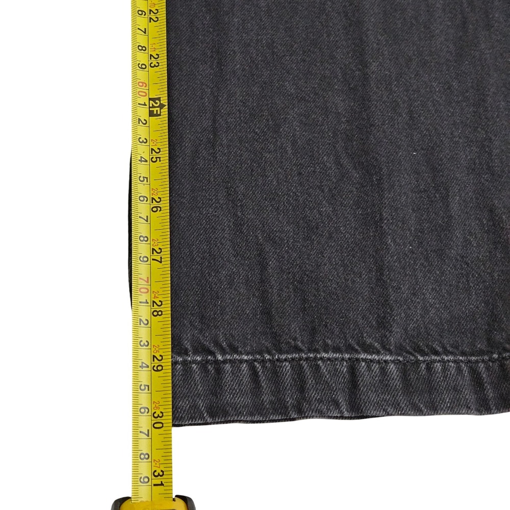 Aeropostale High Rise Wide Leg Black Cargo Goth Y2K Style Utility Jean Skater 8 - Picture 11 of 12